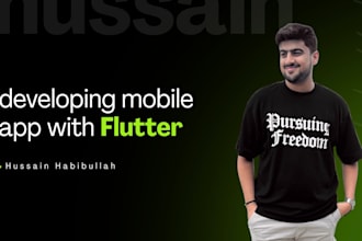 create a hybrid mobile application using flutter