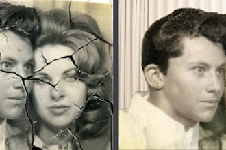 restore, repair old and damage photos