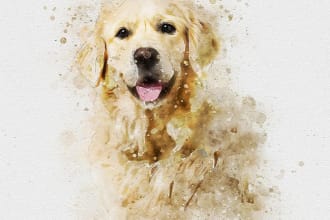 draw realistic pet portraits in oil painting