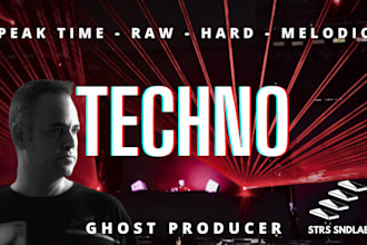 ghost produce music hard techno peak time melodic edm raw