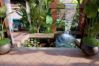 prepare 3d landscape sketchup model and render using lumion