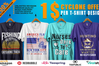 custom bulk t shirt design for your pod business
