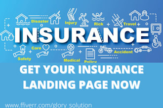 build responsive loan, finance and life insurance landing page website
