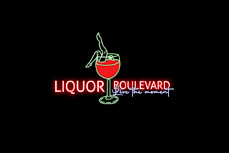do only neon effect logo in this gig
