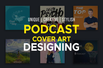 design design a professional podcast cover art for spotify or itunes