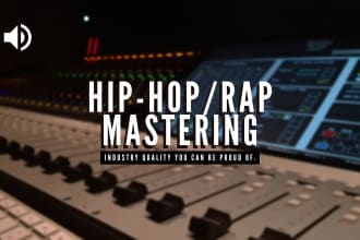 professionally master your rap or hip hop track