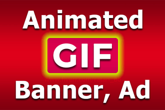 make animated gif banner, animated web banner, animated ad