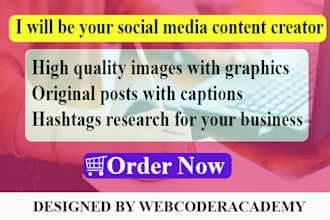 be your social media content creator and post creator