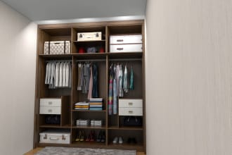 design a unique cabinets, wardrobe with cutlists and joinery
