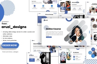 design slides for your online course or online lessons