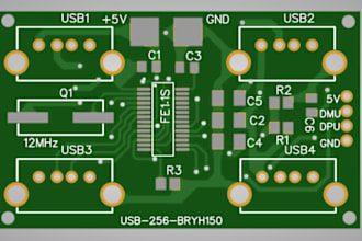 do pcb layout design, circuit schematic and pcb board design
