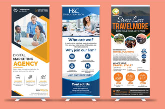 design roll up banner, retractable banner, billboard ads