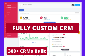 develop fully custom PHP CRM for your business