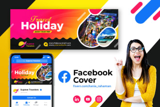 design facebook cover, instagram post, social media header