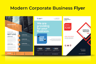 design minimalist corporate business flyer