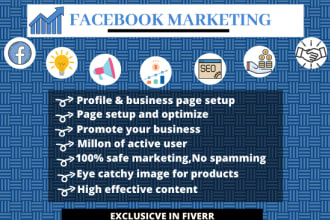 be your professional facebook marketing specialist