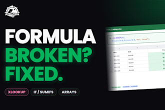 solve your excel formula issue