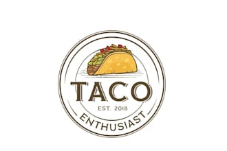 design taco enthusiast logo  in 1 day