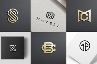 design premium initial letters, monogram logo