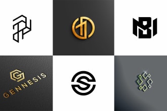 design monogram logo or initial letter for personal branding
