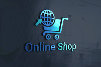 do shopify ecommerce, shopping,online store logo