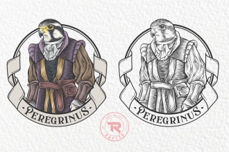 create a unique animal logo illustration design
