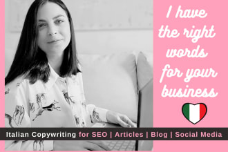 copywriting in italian for social media and more