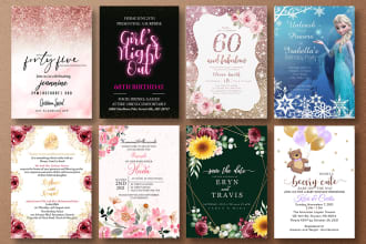 design a custom greeting card or invitation card design
