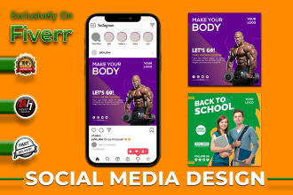 design social media post, cover photo