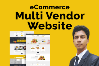 create wordpress multi vendor ecommerce marketplace website with dokan or wcfm
