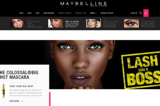 design skin care, makeup,spa, beauty salon,cosmetics website