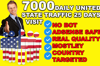 send usa visit target website social media, traffic visitors