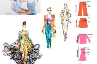 complete technical size spec chart, size guide of any apparel