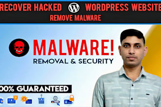 remove malware, fix hacked wordpress, web security