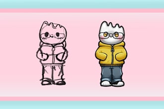 draw cute kawaii pet and chibi illustrations