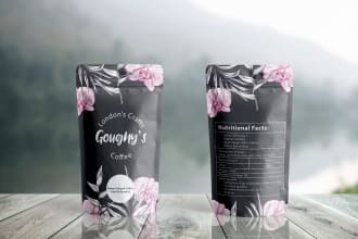 do coffee bag, label, pouch and packaging design