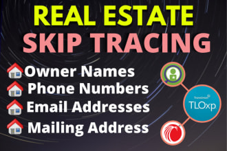 do real estate skip tracing within 24 hours