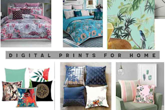 create seamless pattern design for home textile