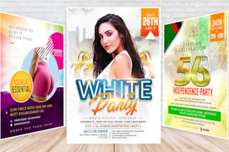 create exceptional event flyer or party flyer design