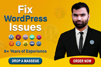 fix wordpress bugs, woocommerce issues, and database errors