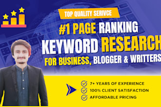 keyword research for your website and blog seo