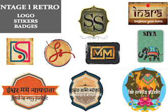 design typography stickers, logo , badge, or label design
