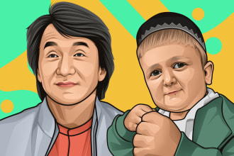 draw realistic vector art portrait from your photo