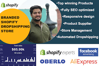 create cro optimized shopify website landing page shopify store design