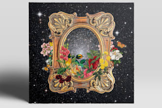 design a surreal vintage album or cd cover