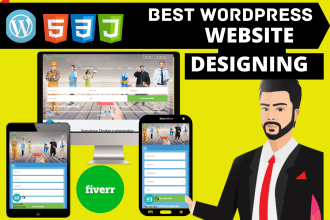 build wordpress website design or amazon affiliate landing page