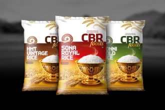 create a beautiful rice bag design