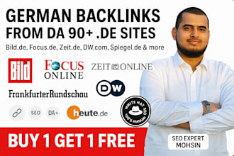 provide german backlinks from top de da 90 sites, de link building, deutsche SEO