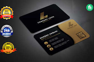design professional and corporate, creative, modern, luxury business card