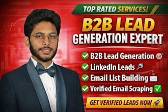 do b2b lead generation, linkedin leads, email list building, email scraping